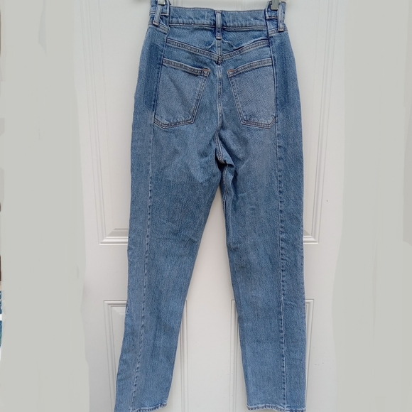 A & F 90s Straight Ultra High Rise Curve Love Sz 26/2 Blue Jeans - Picture 5 of 10